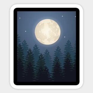 Full moon Sticker